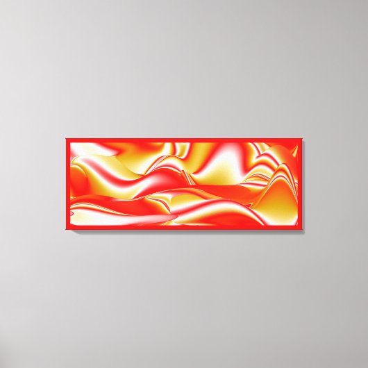 Liefde en Goud Abstract 3D Rainbowart Canvas Afdruk (Voorkant)