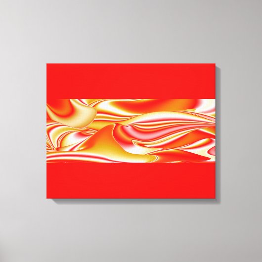 Liefde en Goud Abstract 3D Rainbowart Canvas Afdruk (Voorkant)