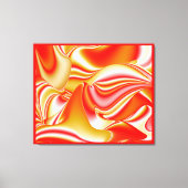 Liefde en Goud Abstract 3D Rainbowart Canvas Afdruk (Voorkant)