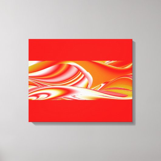 Liefde en Goud Abstract 3D Rainbowart Canvas Afdruk (Voorkant)