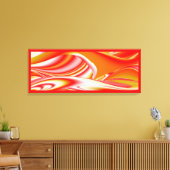 Liefde en Goud Abstract 3D Rainbowart Canvas Afdruk (Insitu (Woonkamer))
