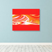Liefde en Goud Abstract 3D Rainbowart Canvas Afdruk (Insitu (Houten vloer))