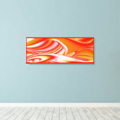Liefde en Goud Abstract 3D Rainbowart Canvas Afdruk (Insitu (Houten vloer))