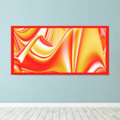 Liefde en Goud Abstract 3D Rainbowart Canvas Afdruk (Insitu (Houten vloer))
