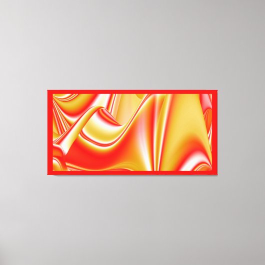 Liefde en Goud Abstract 3D Rainbowart Canvas Afdruk (Voorkant)