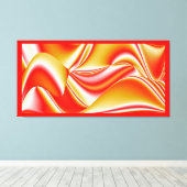 Liefde en Goud Abstract 3D Rainbowart Canvas Afdruk (Insitu (Houten vloer))