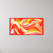 Liefde en Goud Abstract 3D Rainbowart Canvas Afdruk (Voorkant)