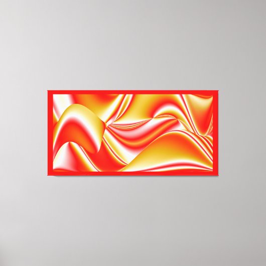 Liefde en Goud Abstract 3D Rainbowart Canvas Afdruk (Voorkant)
