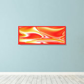 Liefde en Goud Abstract 3D Rainbowart Canvas Afdruk (Insitu (Houten vloer))