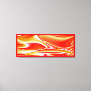 Liefde en Goud Abstract 3D Rainbowart Canvas Afdruk