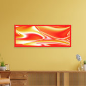 Liefde en Goud Abstract 3D Rainbowart Canvas Afdruk (Insitu (Woonkamer))