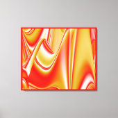 Liefde en Goud Abstract 3D Rainbowart Canvas Afdruk (Voorkant)