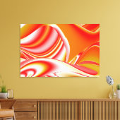 Liefde en Goud Abstract 3D Rainbowart Canvas Afdruk (Insitu (Woonkamer))