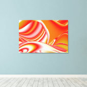 Liefde en Goud Abstract 3D Rainbowart Canvas Afdruk (Insitu (Houten vloer))
