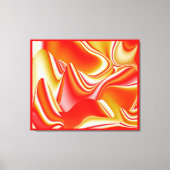 Liefde en Goud Abstract 3D Rainbowart Canvas Afdruk (Voorkant)