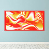 Liefde en Goud Abstract 3D Rainbowart Canvas Afdruk (Insitu (Houten vloer))