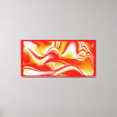 Liefde en Goud Abstract 3D Rainbowart Canvas Afdruk (Voorkant)