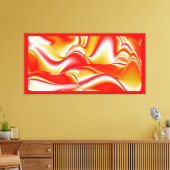 Liefde en Goud Abstract 3D Rainbowart Canvas Afdruk (Insitu (Woonkamer))