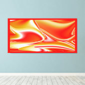 Liefde en Goud Abstract 3D Rainbowart Canvas Afdruk (Insitu (Houten vloer))