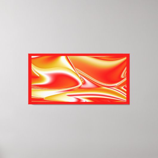 Liefde en Goud Abstract 3D Rainbowart Canvas Afdruk (Voorkant)