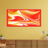 Liefde en Goud Abstract 3D Rainbowart Canvas Afdruk (Insitu (Woonkamer))