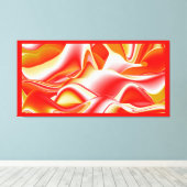 Liefde en Goud Abstract 3D Rainbowart Canvas Afdruk (Insitu (Houten vloer))