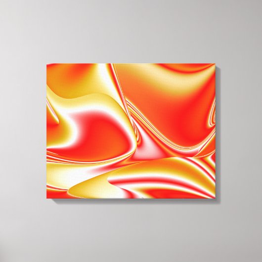 Liefde en Goud Abstract 3D Rainbowart Canvas Afdruk (Voorkant)
