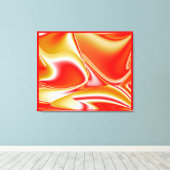 Liefde en Goud Abstract 3D Rainbowart Canvas Afdruk (Insitu (Houten vloer))