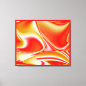 Liefde en Goud Abstract 3D Rainbowart Canvas Afdruk (Voorkant)
