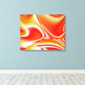 Liefde en Goud Abstract 3D Rainbowart Canvas Afdruk (Insitu (Houten vloer))
