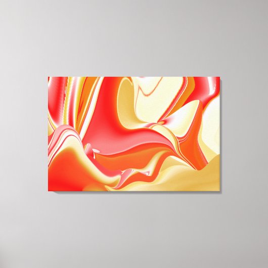 Liefde en Goud Abstract 3D Rainbowart Canvas Afdruk (Voorkant)