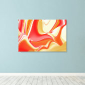 Liefde en Goud Abstract 3D Rainbowart Canvas Afdruk (Insitu (Houten vloer))