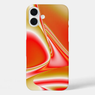Liefde en Goud Abstract 3D Rainbowart iPhone 16 Plus Hoesje