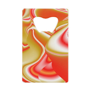 Liefde en Goud Abstract 3D Rainbowart Creditkaart Flessenopener