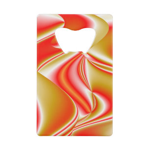 Liefde en Goud Abstract 3D Rainbowart Creditkaart Flessenopener