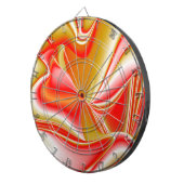 Liefde en Goud Abstract 3D Rainbowart Dartbord (Voorkant Rechts)