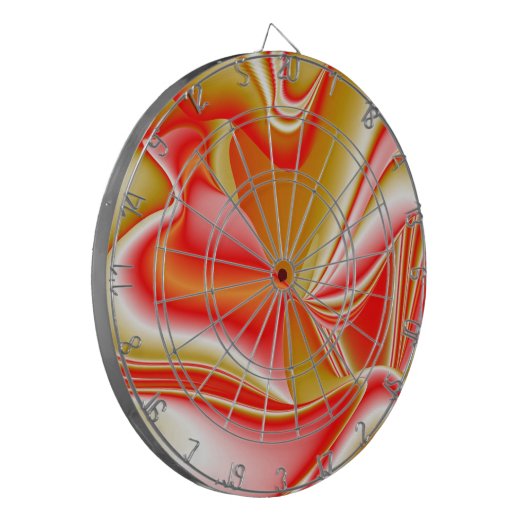 Liefde en Goud Abstract 3D Rainbowart Dartbord (Voorkant Links)