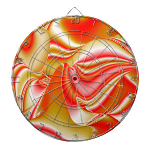 Liefde en Goud Abstract 3D Rainbowart Dartbord