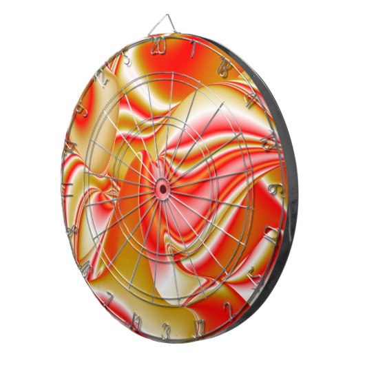 Liefde en Goud Abstract 3D Rainbowart Dartbord (Voorkant Rechts)