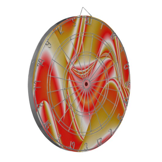 Liefde en Goud Abstract 3D Rainbowart Dartbord (Voorkant Links)