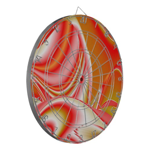 Liefde en Goud Abstract 3D Rainbowart Dartbord (Voorkant Links)