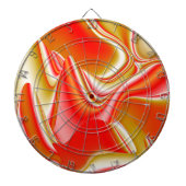 Liefde en Goud Abstract 3D Rainbowart Dartbord (Voorkant)
