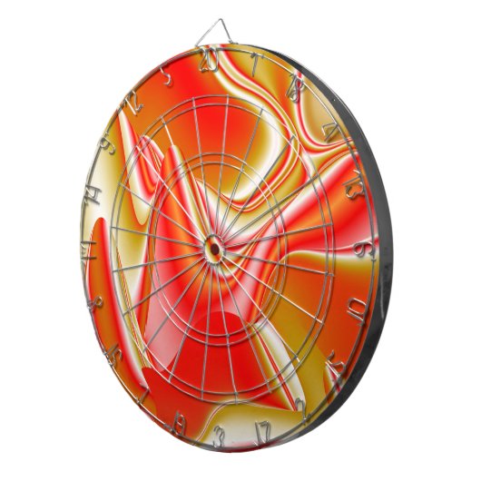 Liefde en Goud Abstract 3D Rainbowart Dartbord (Voorkant Rechts)