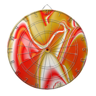 Liefde en Goud Abstract 3D Rainbowart Dartbord