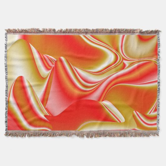 Liefde en Goud Abstract 3D Rainbowart Deken (Voorkant)