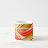 Liefde en Goud Abstract 3D Rainbowart Espresso Kop (Voorkant)