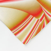 Liefde en Goud Abstract 3D Rainbowart Fleece Deken (Hoek)
