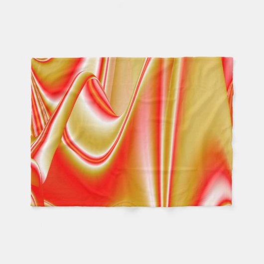 Liefde en Goud Abstract 3D Rainbowart Fleece Deken (Voorkant (Horizontaal))