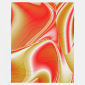Liefde en Goud Abstract 3D Rainbowart Fleece Deken (Voorkant)