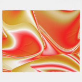 Liefde en Goud Abstract 3D Rainbowart Fleece Deken (Voorkant (Horizontaal))